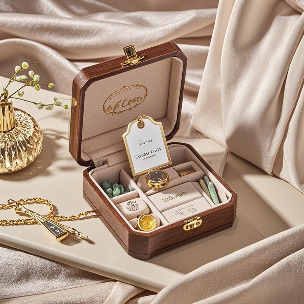 Jewelry box price tag